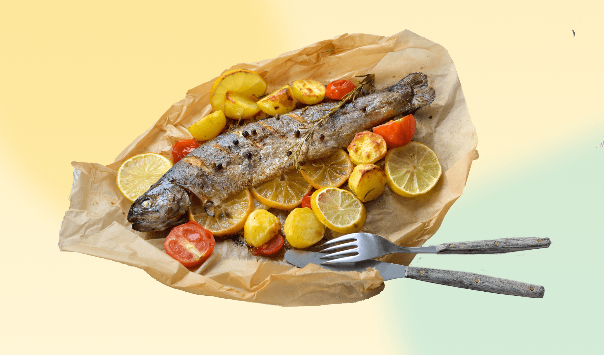 Carpathian baked trout